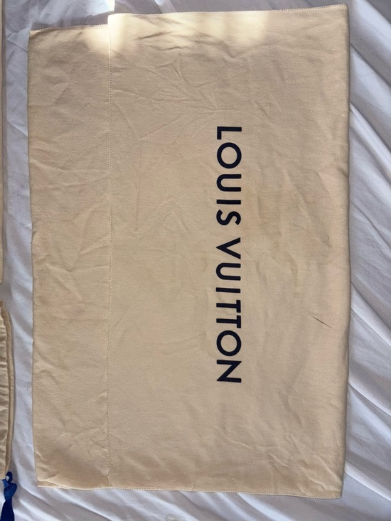 Louis Vuitton Handbags - Large Louis Vuitton Beige Dust Bag with Logo